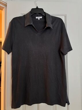 Madewell Men's Charcoal Short-Sleeve Polo